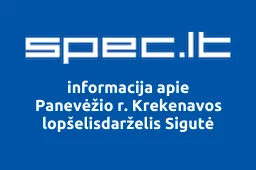 Panevėžio r. Krekenavos lopšelisdarželis Sigutė iliustracija