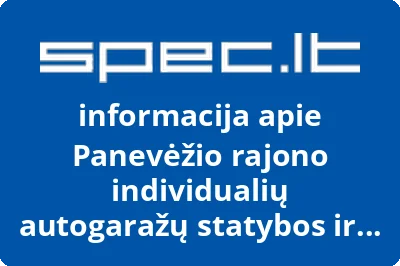 Panevėžio rajono individualių autogaražų statybos ir eksploatavimo bendrija Nr. 1 | spec.lt