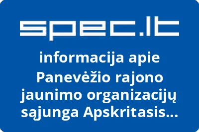 Panevėžio rajono jaunimo organizacijų sąjunga Apskritasis stalas