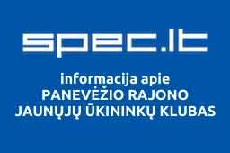 PANEVĖŽIO RAJONO JAUNŲJŲ ŪKININKŲ KLUBAS | spec.lt