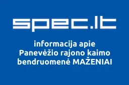Panevėžio rajono kaimo bendruomenė MAŽENIAI iliustracija