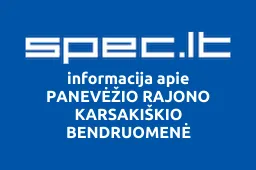 PANEVĖŽIO RAJONO KARSAKIŠKIO BENDRUOMENĖ | spec.lt