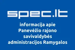 Panevėžio rajono savivaldybės administracijos Ramygalos seniūnija
