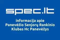 Panevėžio Senjorų Rankinio Klubas Hc Panevėžys | spec.lt