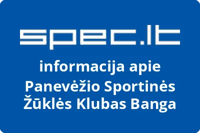 Panevėžio sportinės žūklės klubas BANGA