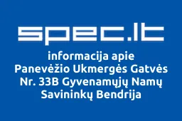 Panevėžio Ukmergės Gatvės Nr. 33B Gyvenamųjų Namų Savininkų Bendrija | spec.lt
