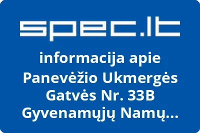 Panevėžio Ukmergės Gatvės Nr. 33B Gyvenamųjų Namų Savininkų Bendrija | spec.lt