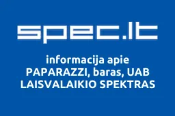 PAPARAZZI, baras, UAB LAISVALAIKIO SPEKTRAS | spec.lt
