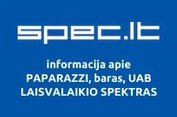 PAPARAZZI, baras, UAB LAISVALAIKIO SPEKTRAS