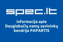 Daugiabučių namų savininkų bendrija PAPARTIS | spec.lt