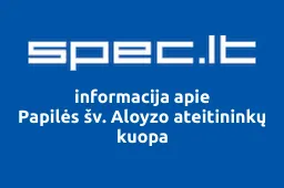 Papilės šv. Aloyzo ateitininkų kuopa | spec.lt
