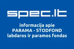PARAMA - STODFOND labdaros ir paramos fondas | spec.lt