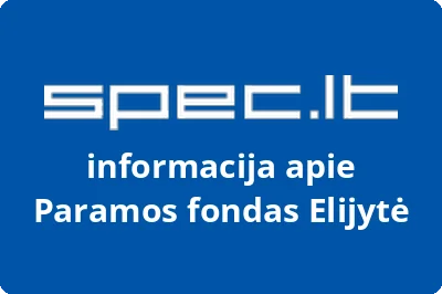 Paramos fondas Elijytė