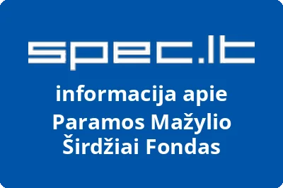 Paramos mažylio širdžiai fondas