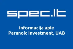 Paranoic Investment, UAB | spec.lt