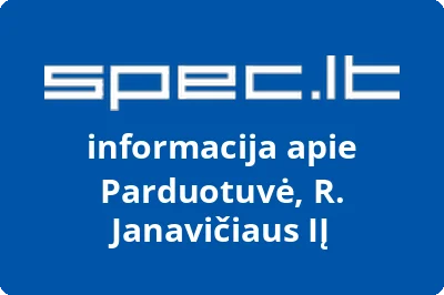 Parduotuvė, R. Janavičiaus, IĮ