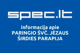 PARINGIO ŠVČ. JĖZAUS ŠIRDIES PARAPIJA iliustracija