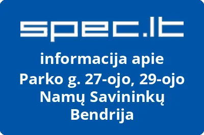 Parko g. 27-ojo, 29-ojo Namų Savininkų Bendrija