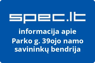 Parko g. 39ojo namo savininkų bendrija | spec.lt