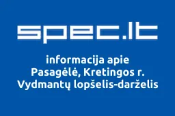 Pasagėlė, Kretingos r. Vydmantų lopšelis-darželis iliustracija