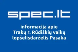 Trakų r. Rūdiškių vaikų lopšelisdarželis Pasaka iliustracija