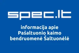 Pašaltuonio kaimo bendruomenė Šaltuonėlė | spec.lt