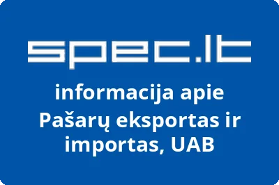 Pašarų eksportas ir importas, UAB