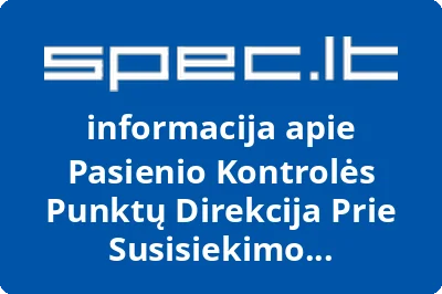 Pasienio Kontrolės Punktų Direkcija Prie Susisiekimo Ministerijos