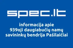 939oji daugiabučių namų savininkų bendrija Pašilaičiai | spec.lt