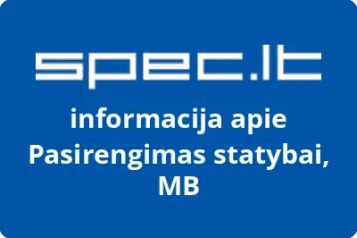 Pasirengimas statybai, MB