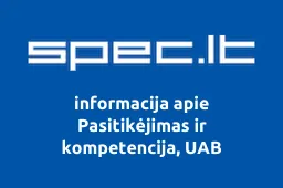 Pasitikėjimas ir kompetencija, UAB