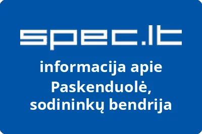 Paskenduolė, sodininkų bendrija