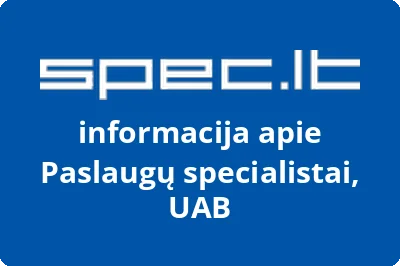 Paslaugų specialistai, UAB | spec.lt
