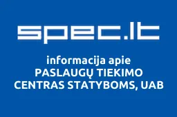 PASLAUGŲ TIEKIMO CENTRAS STATYBOMS, UAB | spec.lt