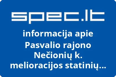 Pasvalio rajono Nečionių k. melioracijos statinių naudotojų asociacija