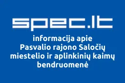 Pasvalio rajono Saločių miestelio ir aplinkinių kaimų bendruomenė | spec.lt