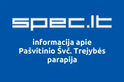 Pašvitinio Švč. Trejybės parapija | spec.lt
