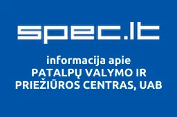 PATALPŲ VALYMO IR PRIEŽIŪROS CENTRAS, UAB | spec.lt