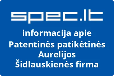 Patentinės patikėtinės Aurelijos Šidlauskienės firma
