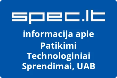 Patikimi technologiniai sprendimai, UAB