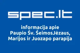 Paupio Šv. ŠeimosJėzaus, Marijos ir Juozapo parapija | spec.lt