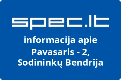 Pavasaris - 2, Sodininkų Bendrija