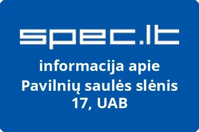 Pavilnių saulės slėnis 17, UAB