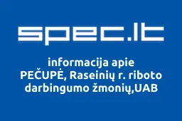 PEČUPĖ, Raseinių r. riboto darbingumo žmonių,UAB | spec.lt