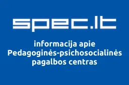 Pedagoginės-psichosocialinės pagalbos centras | spec.lt