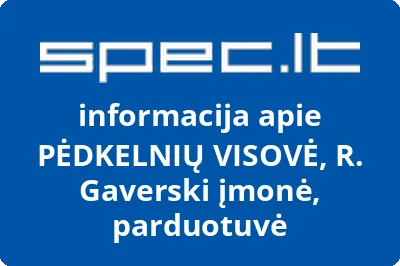Robert Gaverski įmonė PĖDKELNIŲ VISOVĖ
