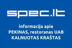 PEKINAS, restoranas UAB KALNUOTAS KRAŠTAS