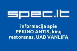PEKINO ANTIS, kinų restoranas, UAB VANLIFA | spec.lt
