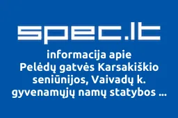 Pelėdų gatvės Karsakiškio seniūnijos, Vaivadų k. gyvenamųjų namų statybos bendrija | spec.lt
