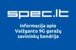 Vaižganto 9G garažų savininkų bendrija iliustracija